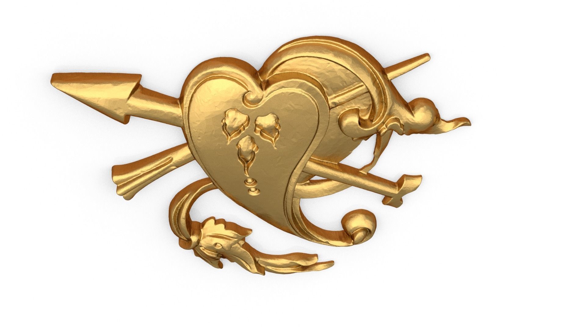 Classic carved decor ornament 485 3D print model_4