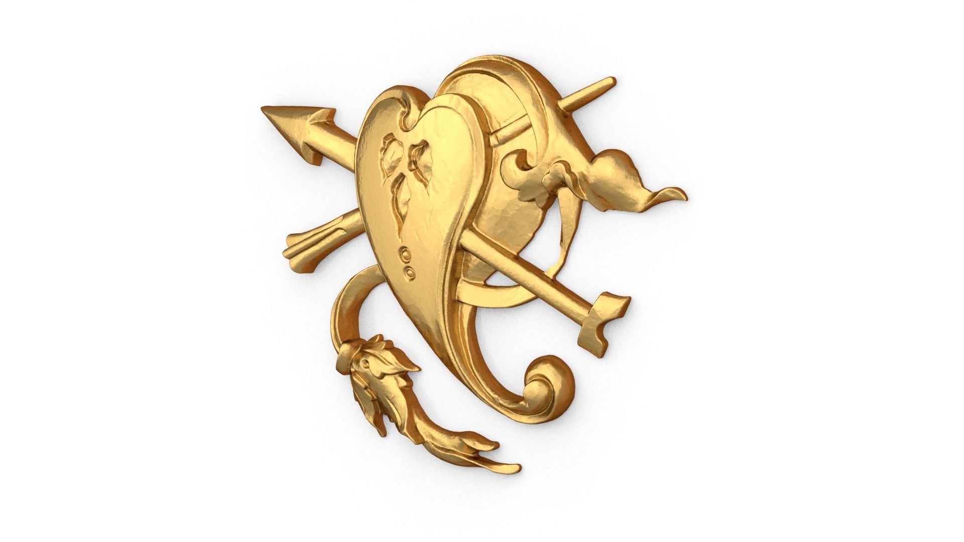 Classic carved decor ornament 485 3D print model_2