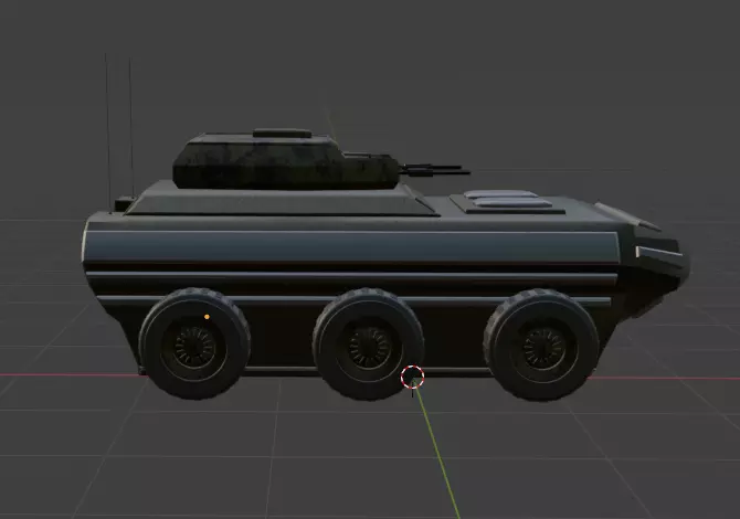 Armored personnel carrier Free 3D model