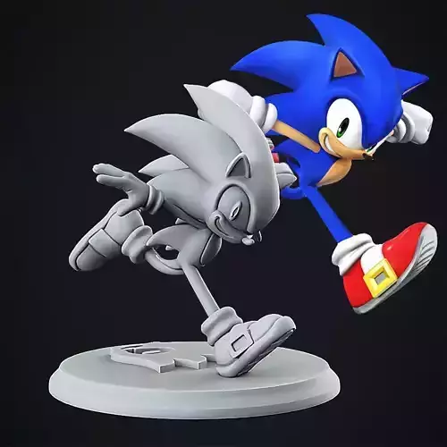 Sonic The Hedgehog 3D print model