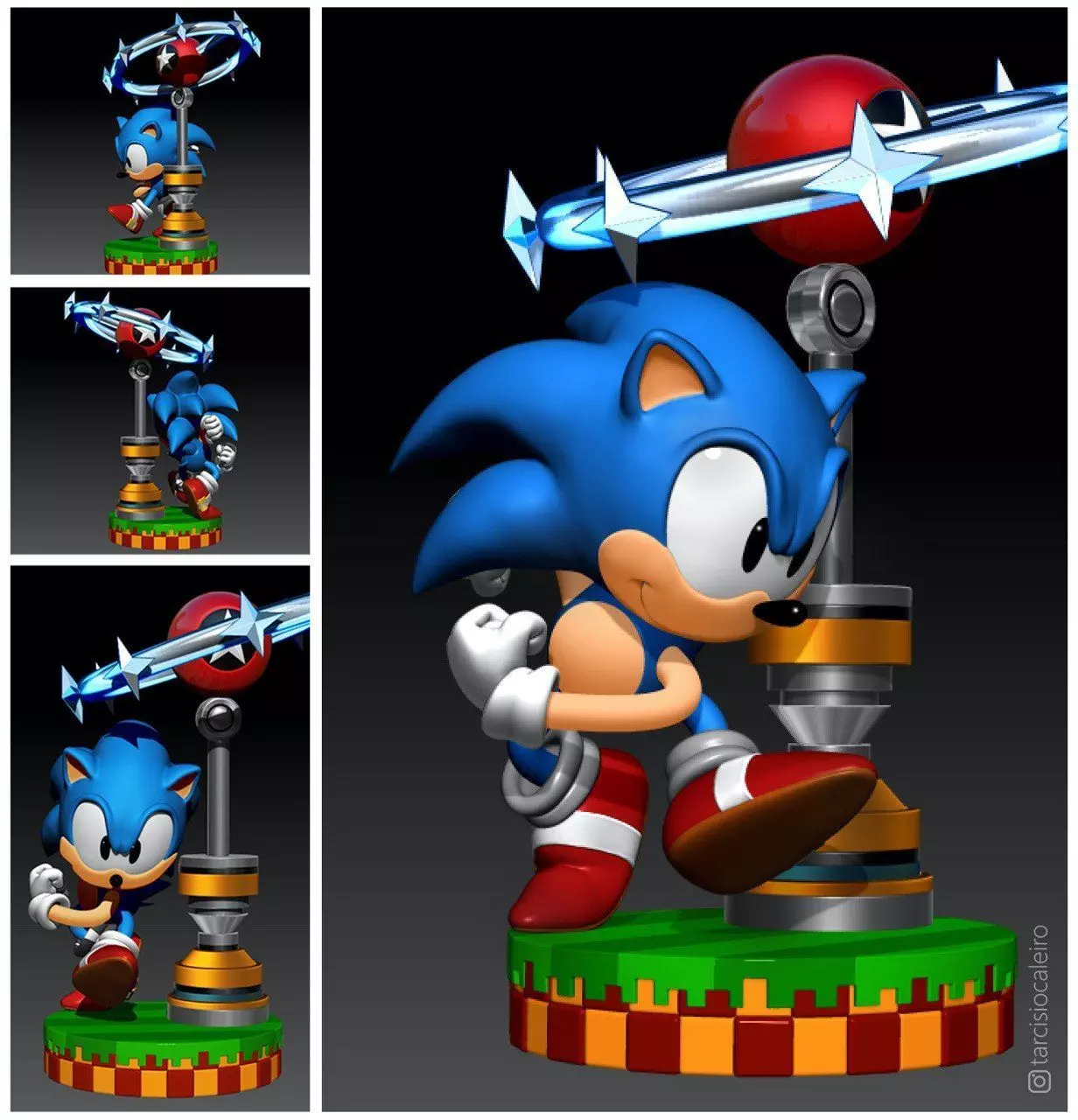 Sonic The Hedgehog 3D print model_0