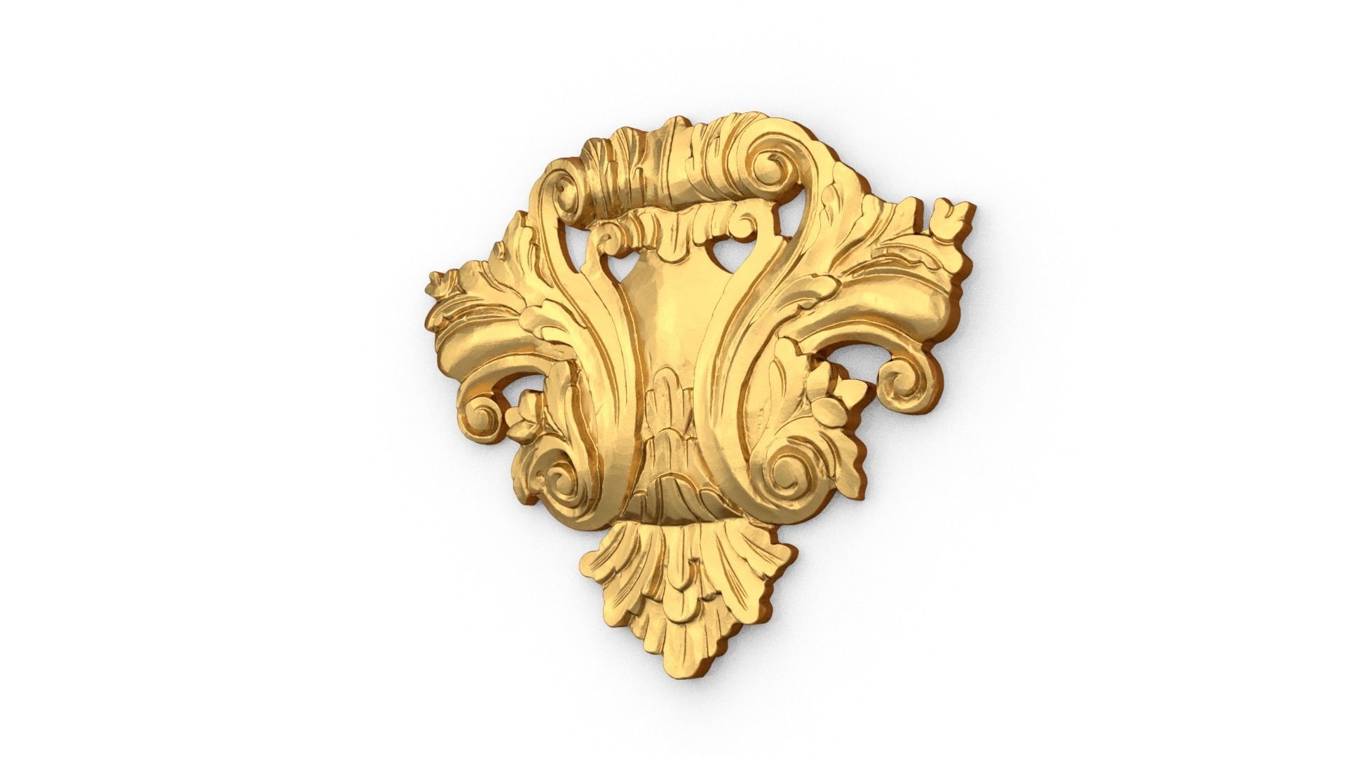 Classic carved decor ornament 486 3D print model_2