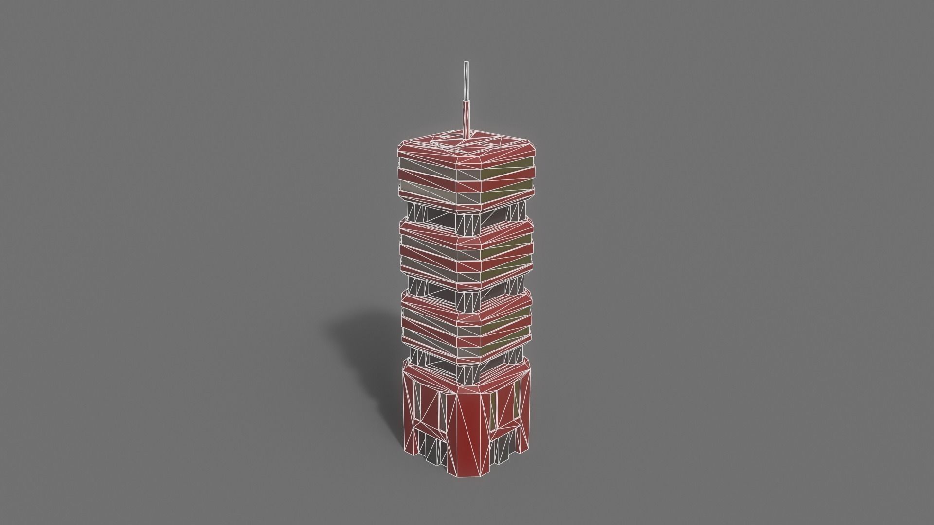 PBR Sci-Fi Building A31 Low-poly 3D model_10
