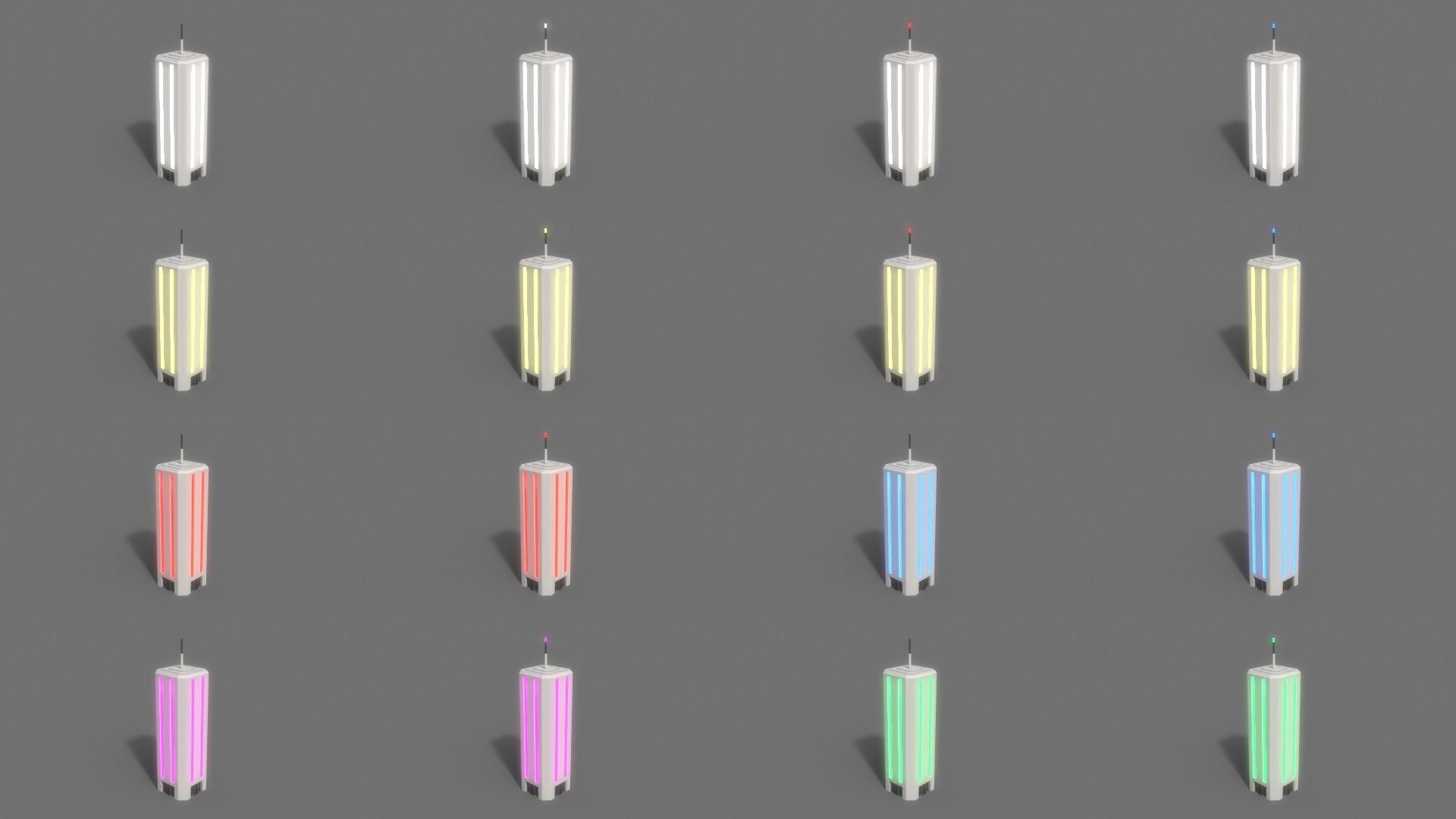 PBR Sci-Fi Building A32 Low-poly 3D model_3