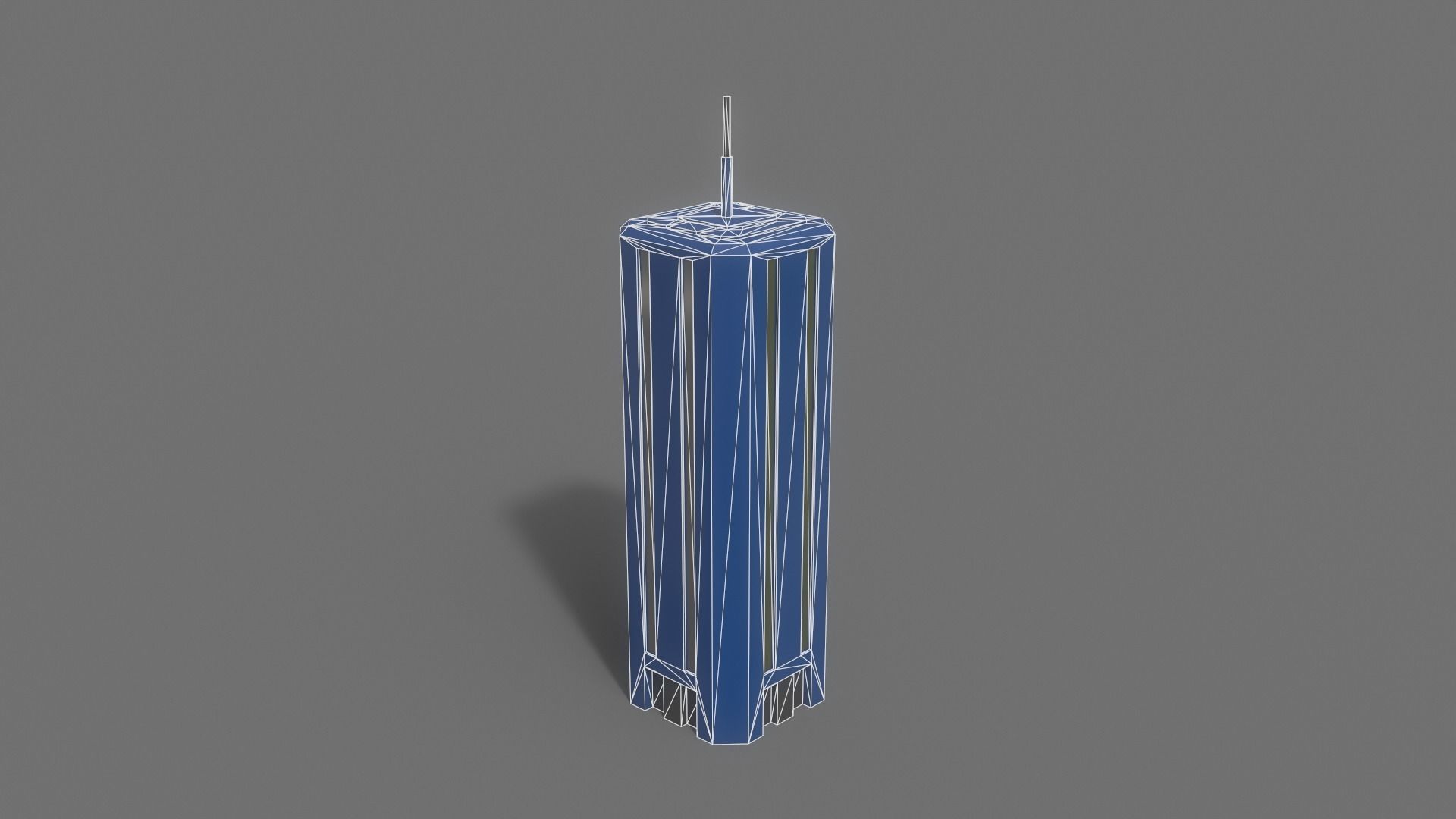 PBR Sci-Fi Building A32 Low-poly 3D model_10