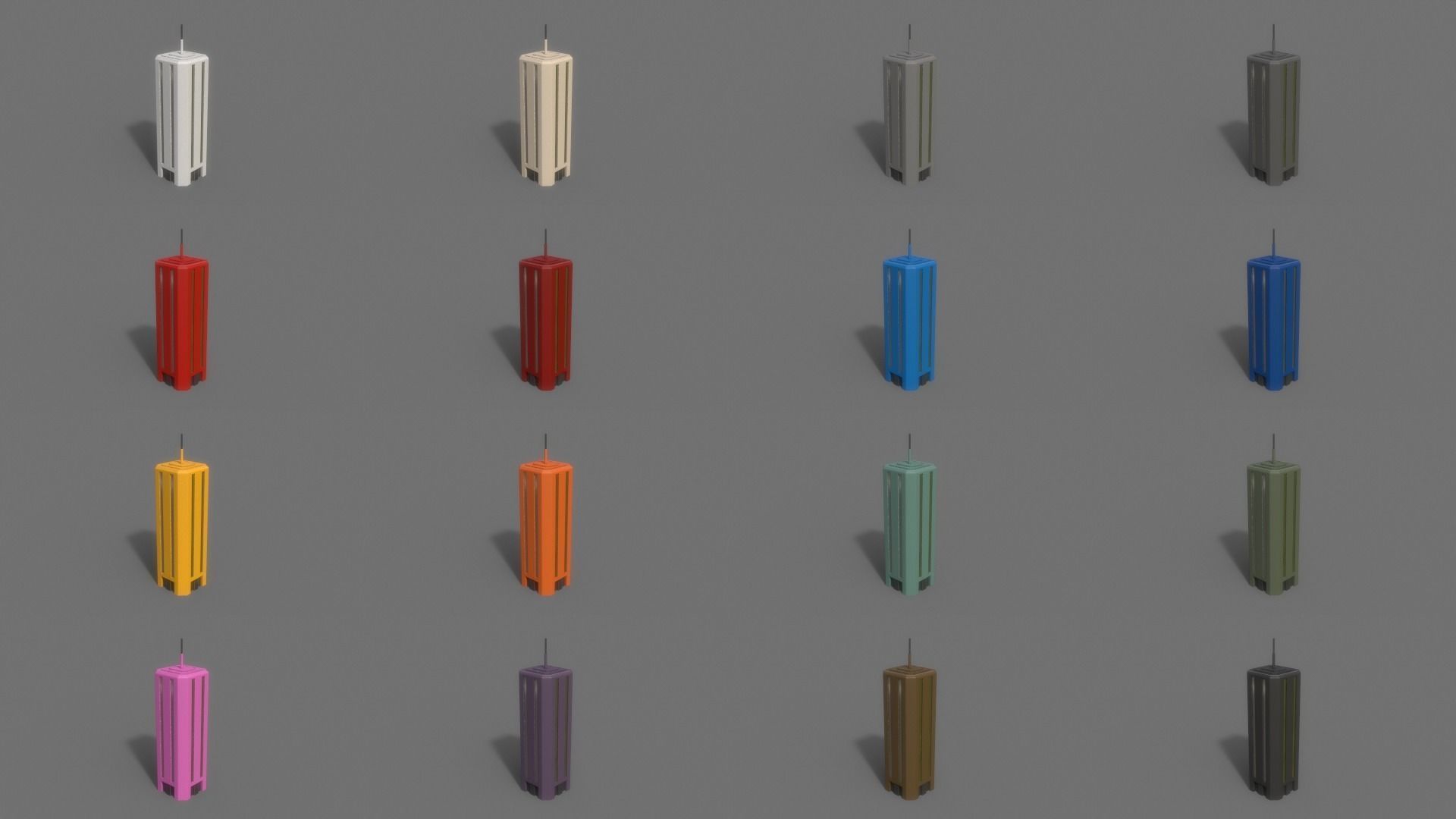 PBR Sci-Fi Building A32 Low-poly 3D model_2