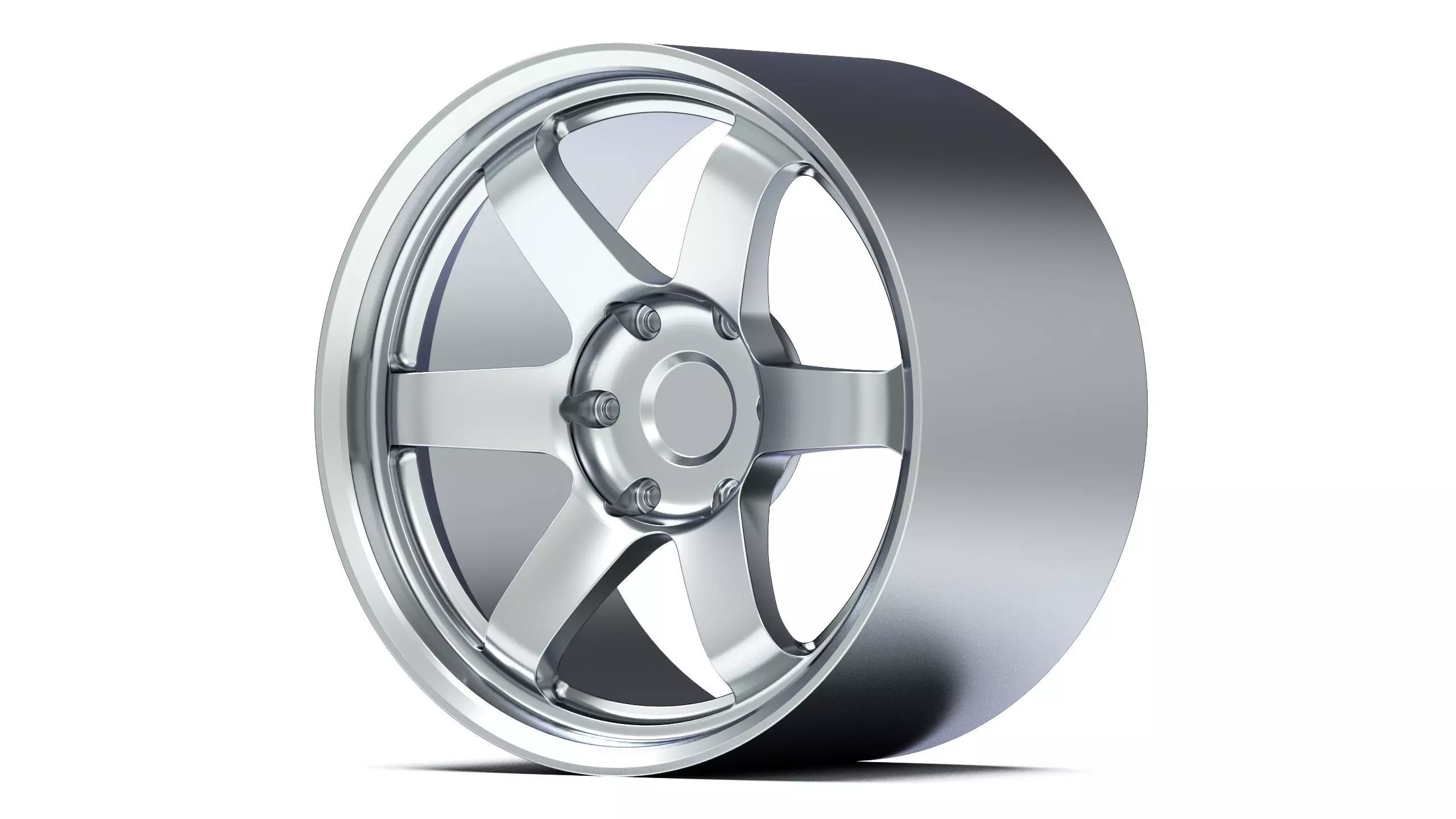 Volk Rays TE37 Progressive 3D Print 1-24 Scale 3D print model