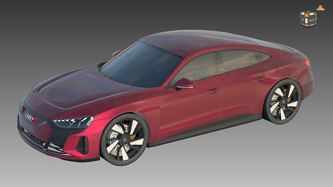 Audi Etron GT 2022 - 3D Model - Fbx - Obj 3D print model