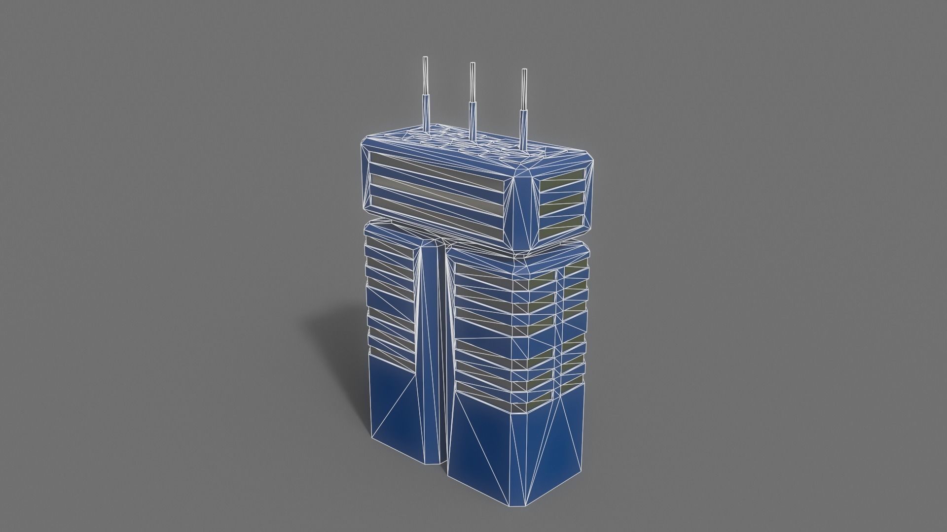 PBR Sci-Fi Building A36 Low-poly 3D model_10