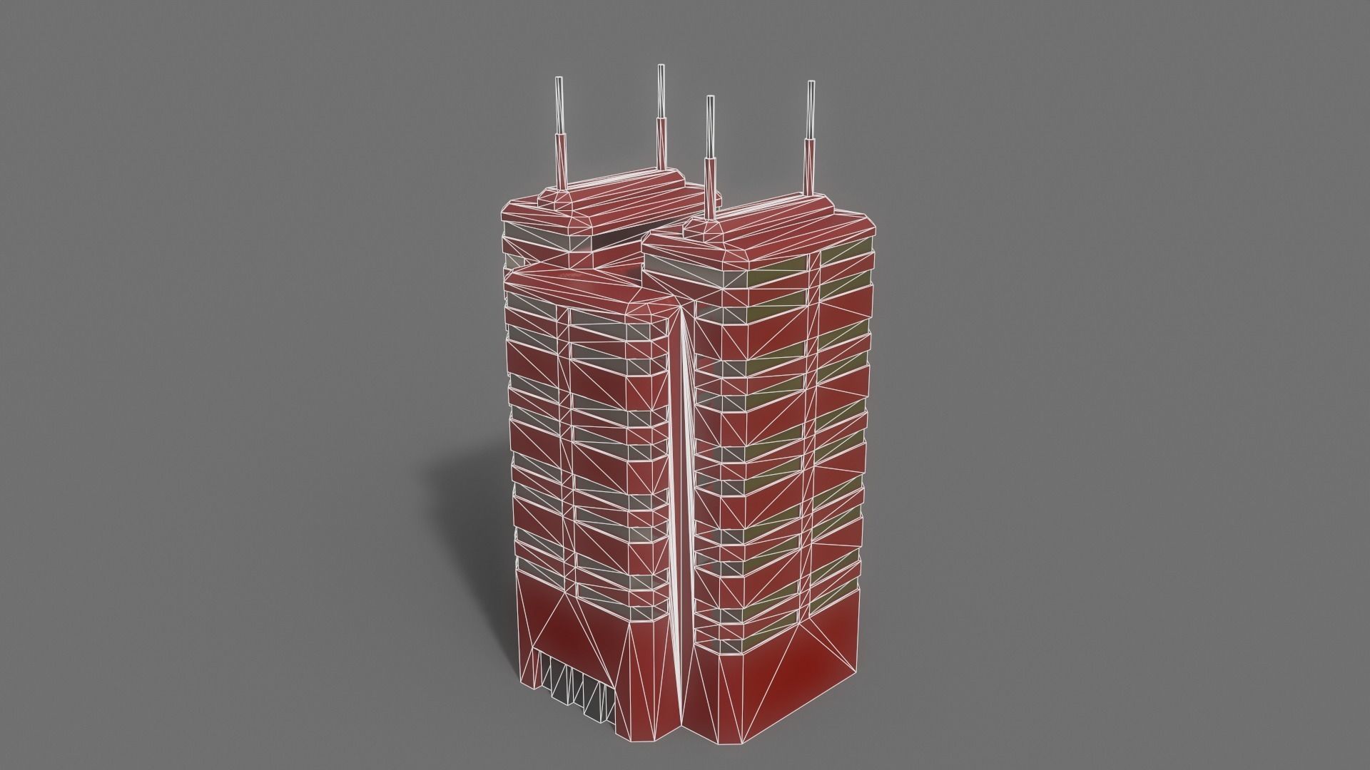 PBR Sci-Fi Building A39 Low-poly 3D model_10