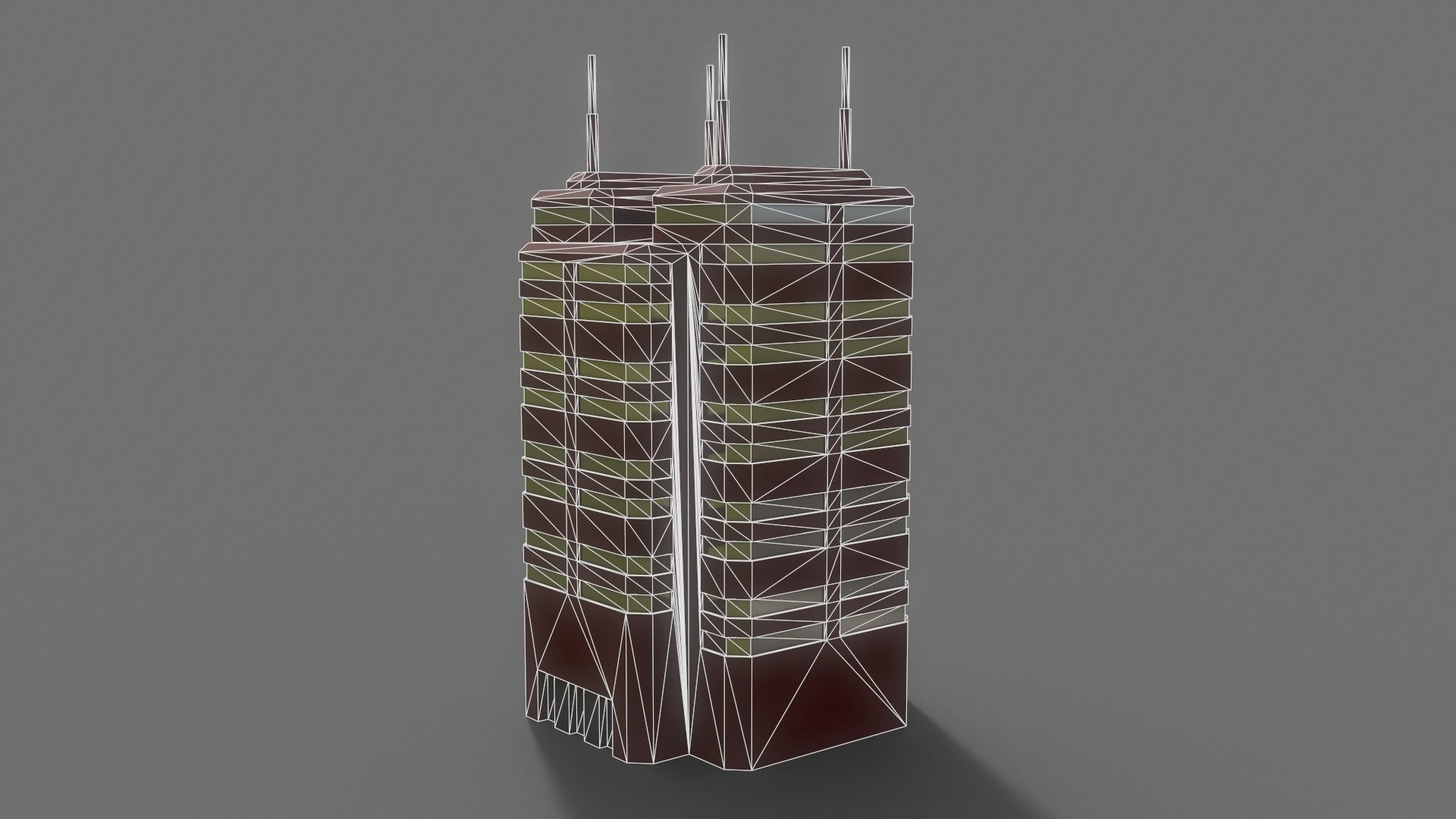 PBR Sci-Fi Building A39 Low-poly 3D model_12