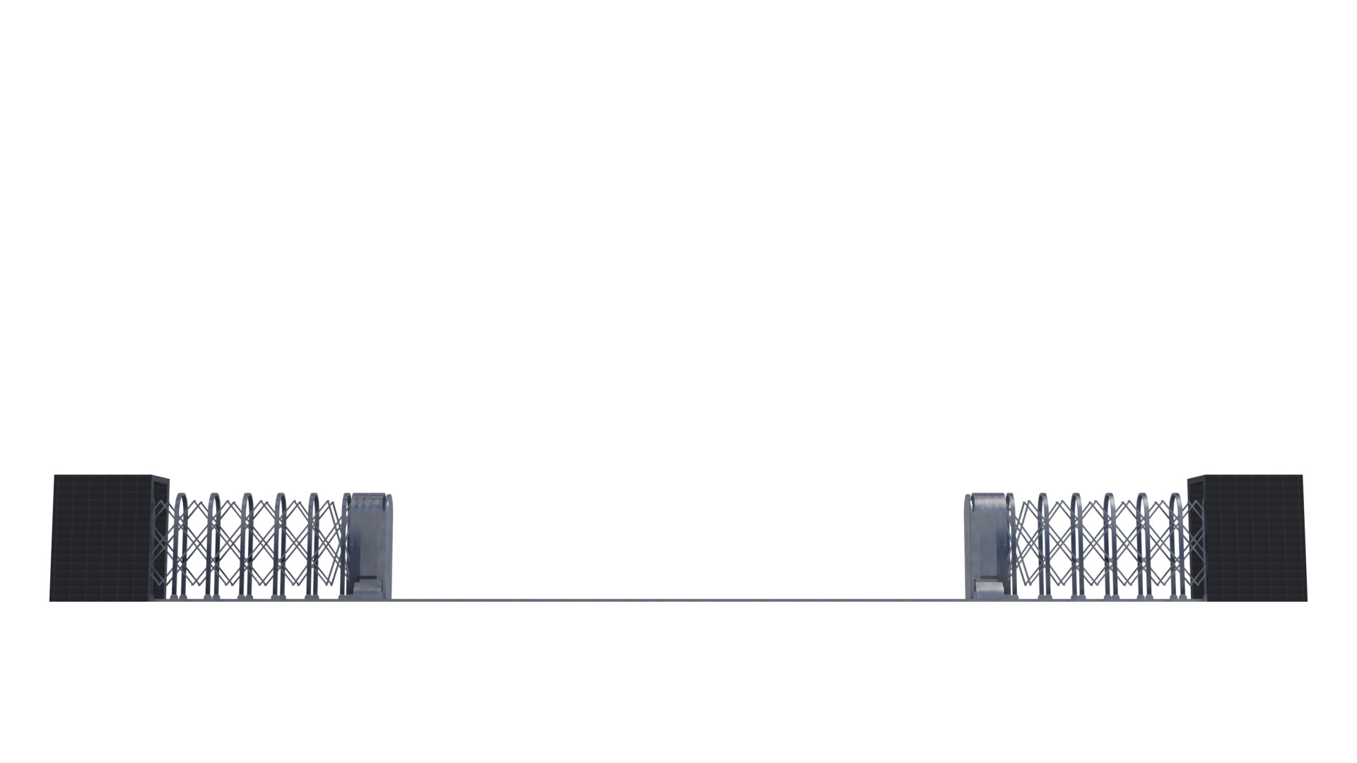 Realistic Animated Gate Low-poly 3D model_6