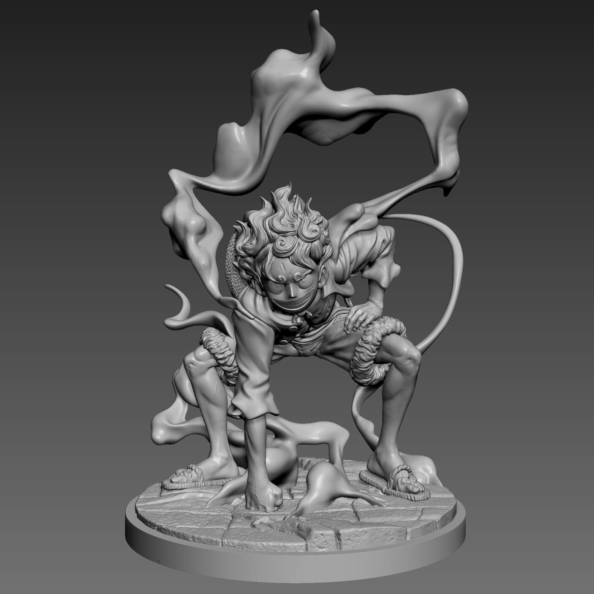 Luffy Gear Five 3D print model_2