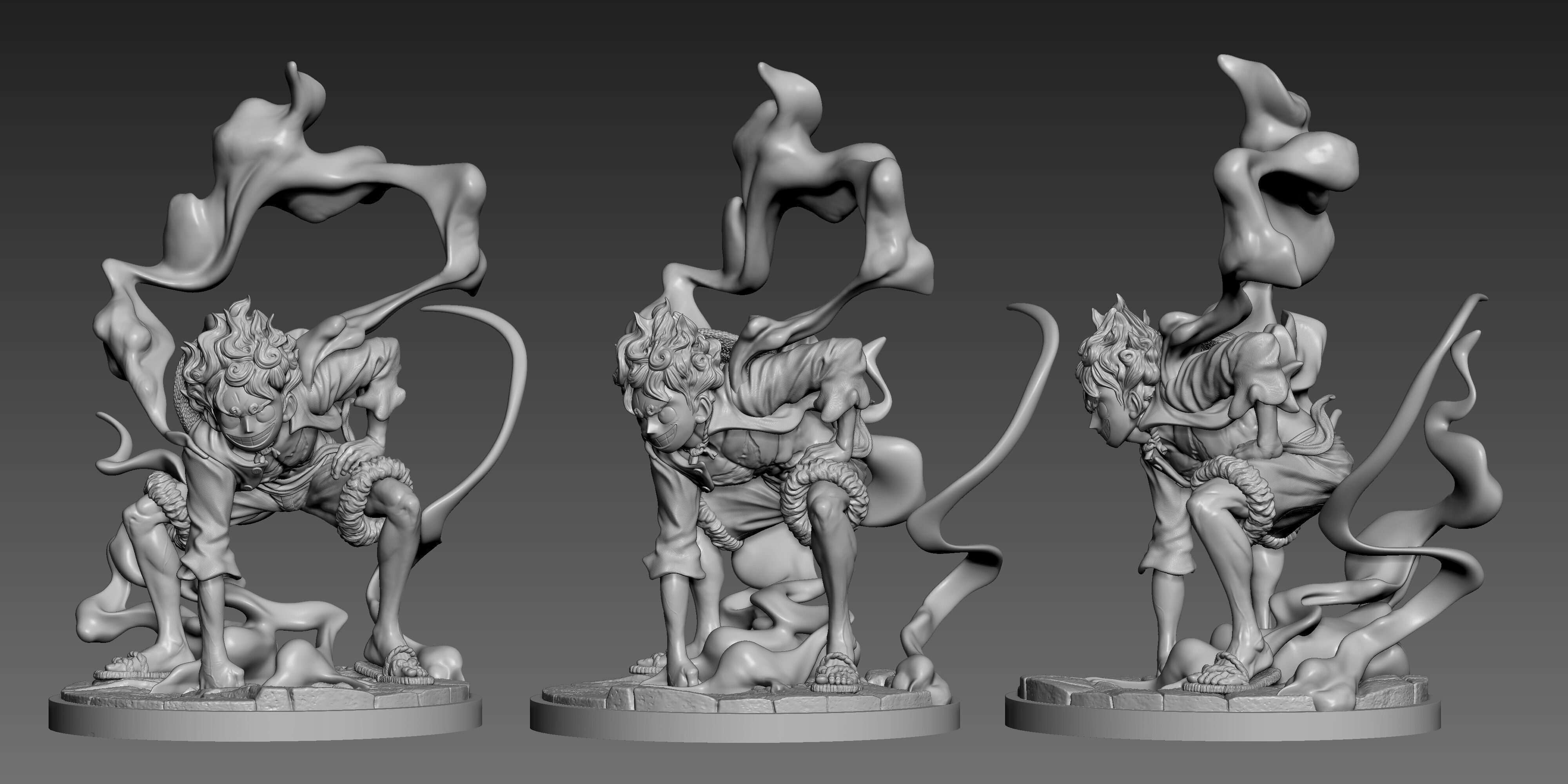 Luffy Gear Five 3D print model_4