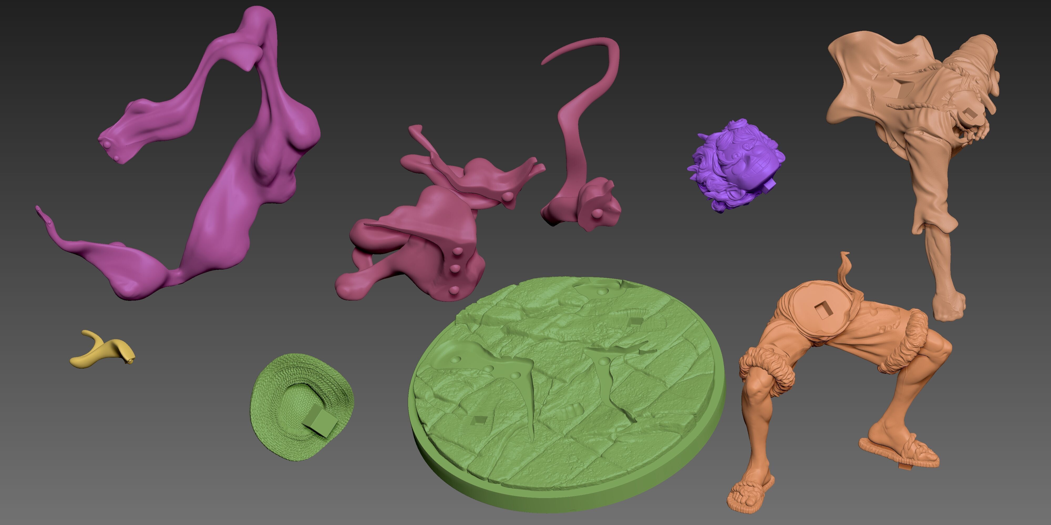 Luffy Gear Five 3D print model_1