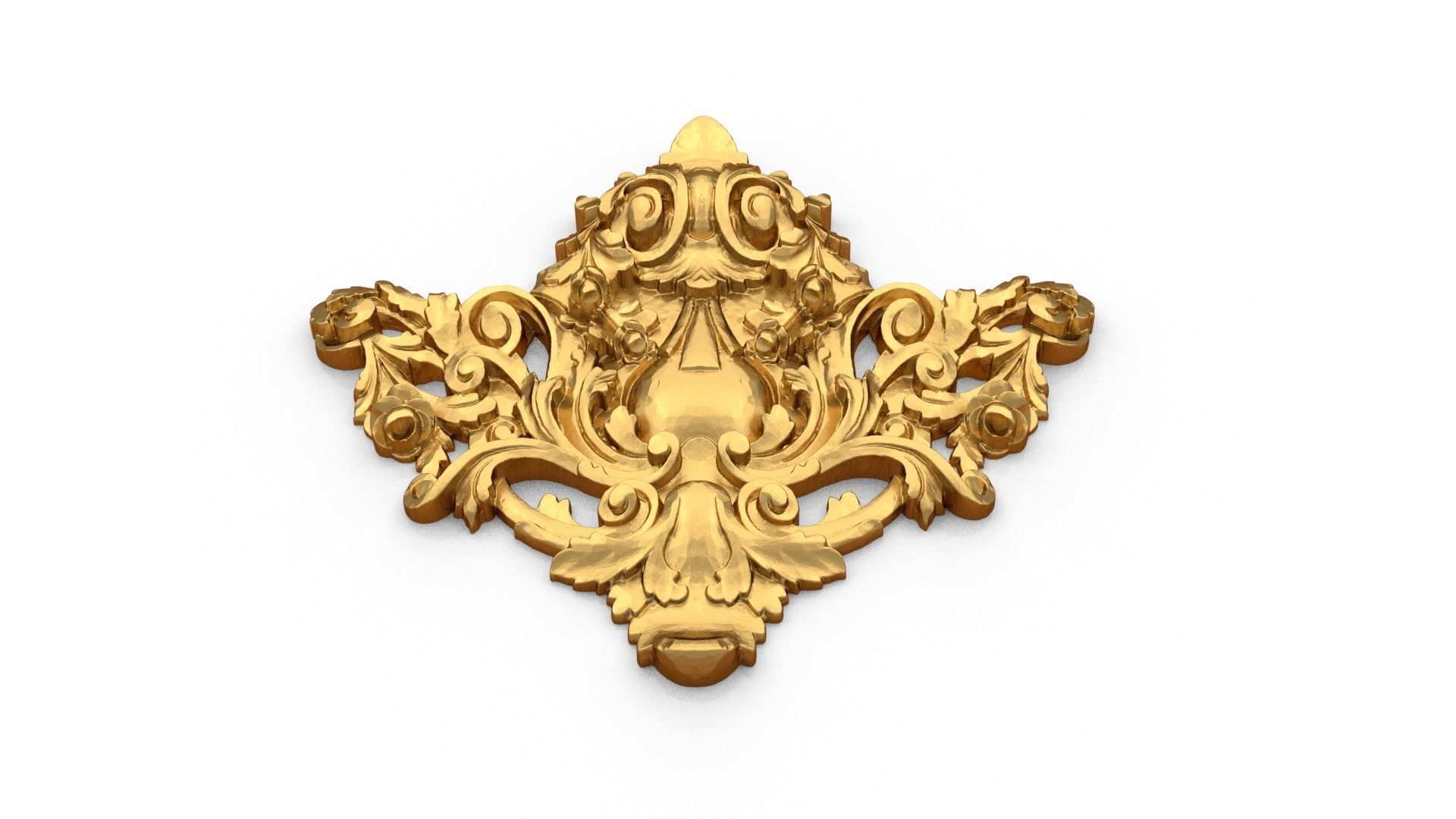 Classic carved decor ornament 487 3D print model_3