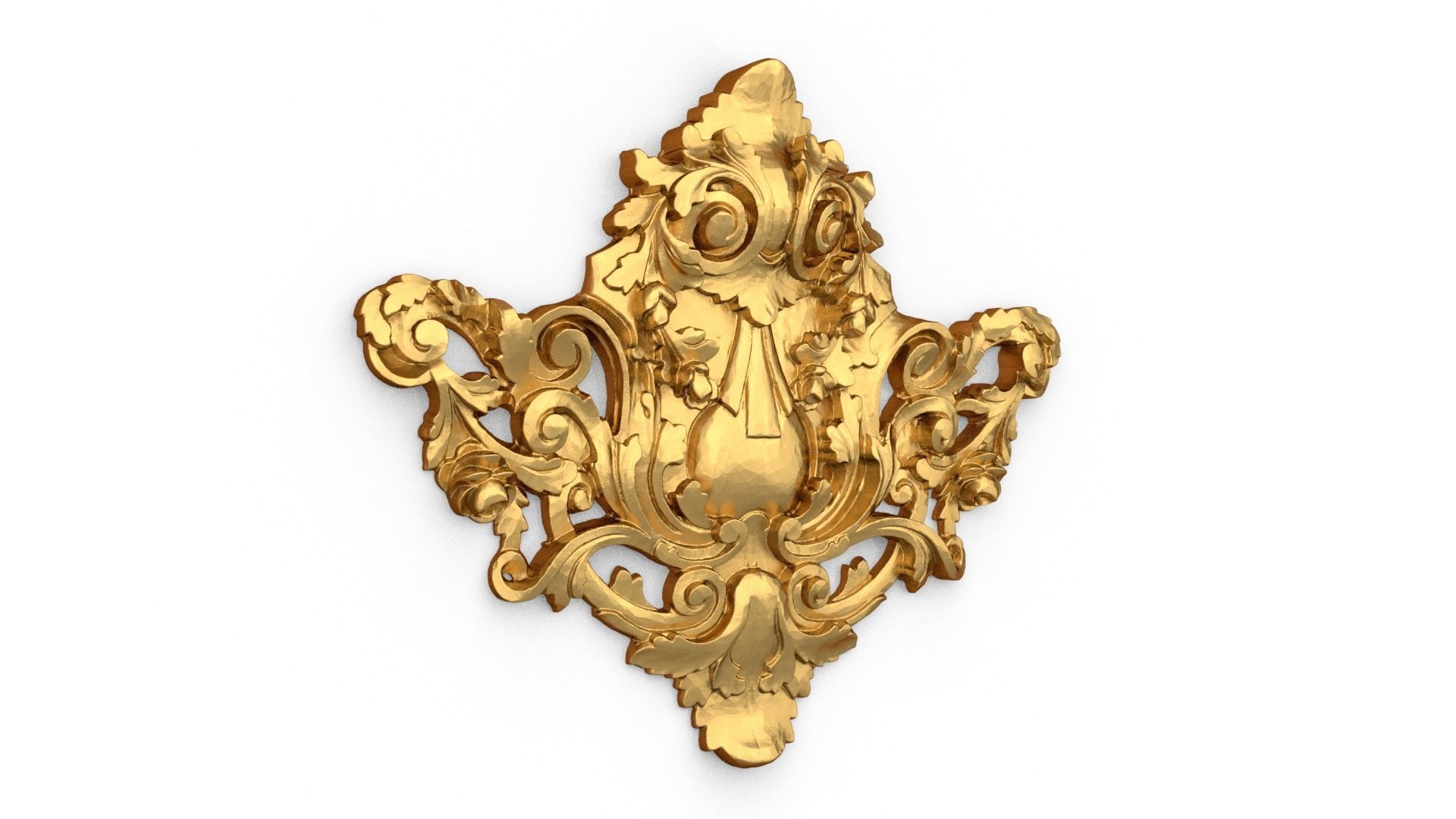 Classic carved decor ornament 487 3D print model_1