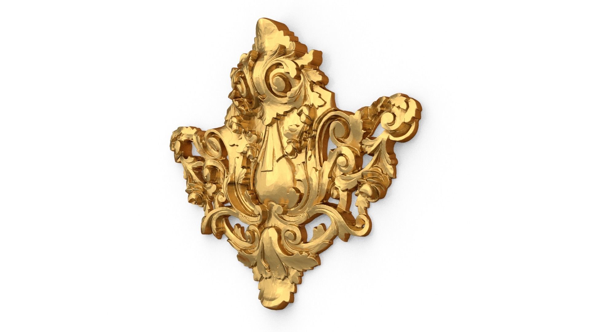 Classic carved decor ornament 487 3D print model_2