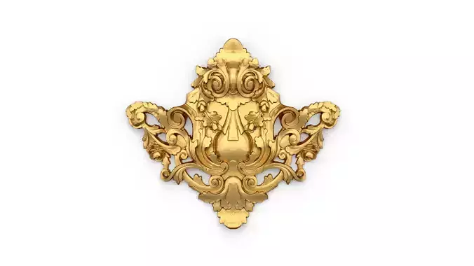 Classic carved decor ornament 487