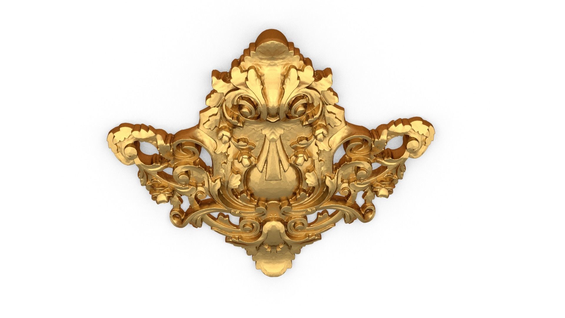 Classic carved decor ornament 487 3D print model_4