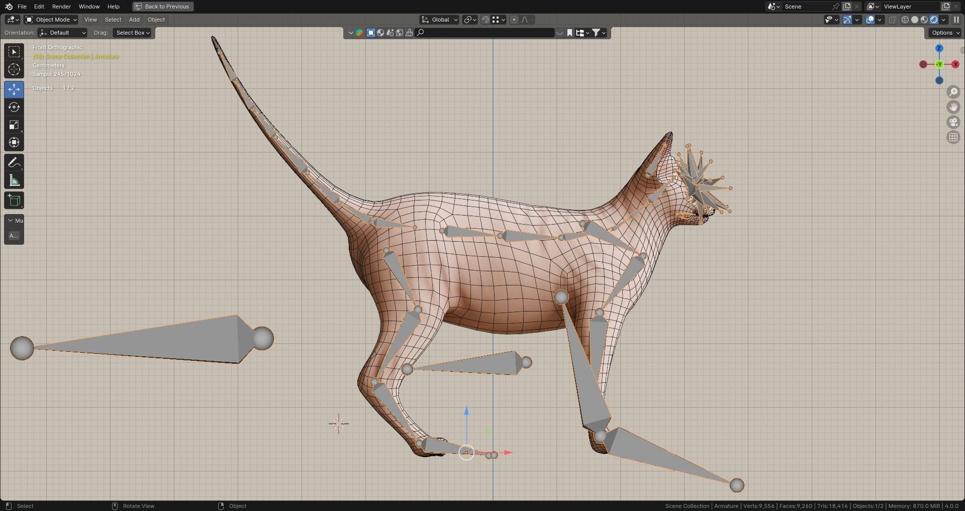 Low poly - Stylized cats - Sphynx Cat  Low-poly 3D model_10