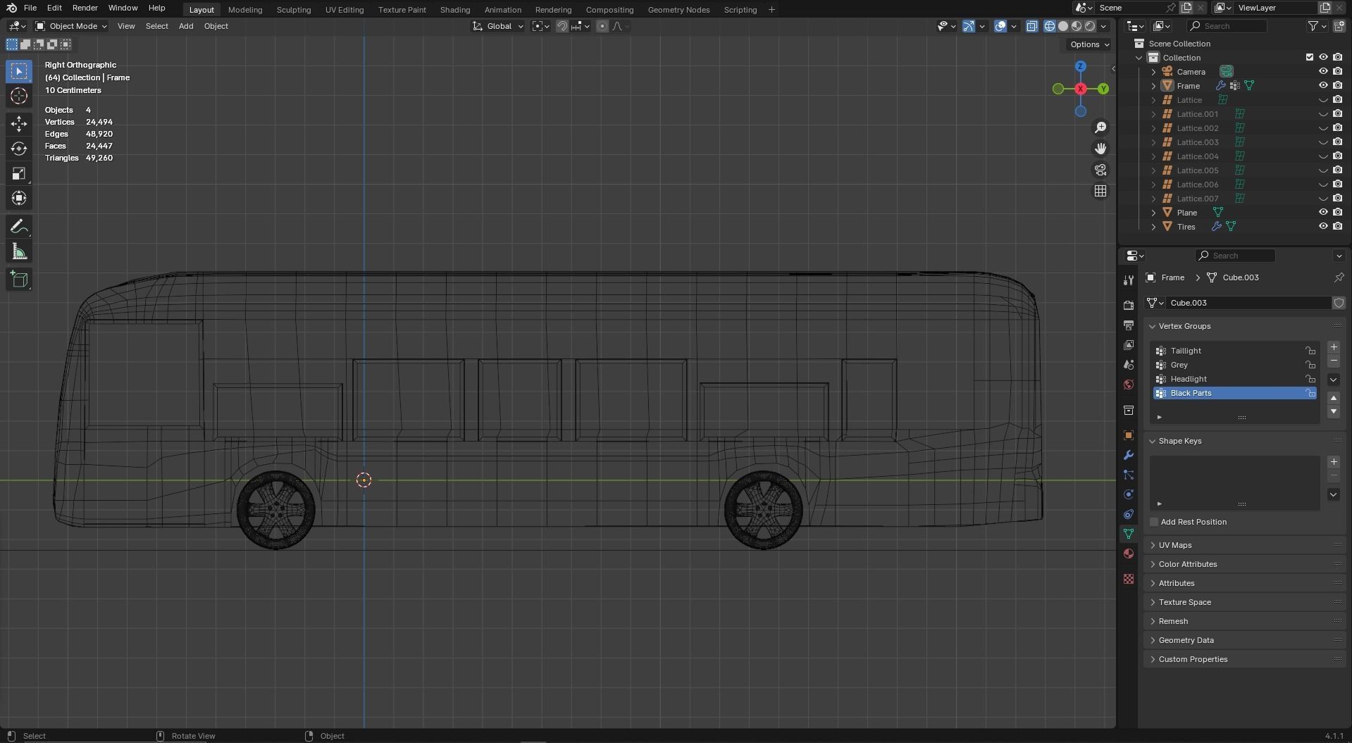 Low Poly Transport Bus 1 Free low-poly 3D model_4