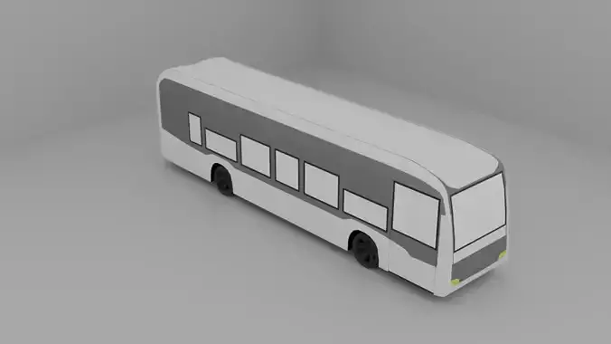 Low Poly Transport Bus 1