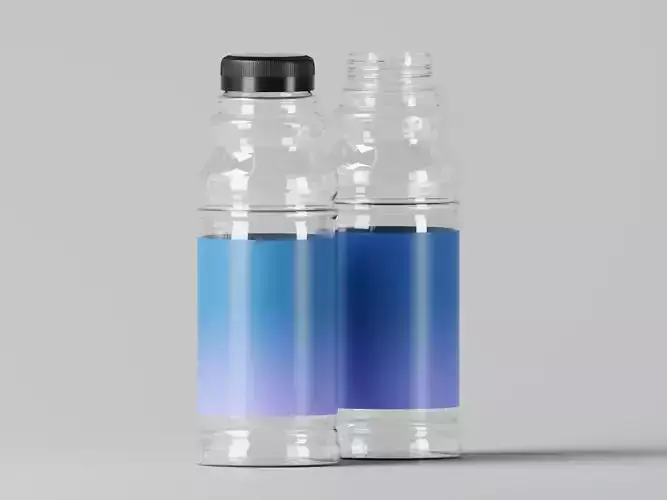 Plastic Water Bottle 3D Model
