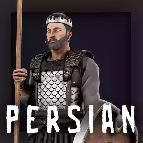 PERSIAN R 1 Low-poly 3D model