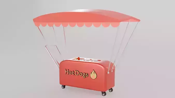Street Food Cart for Hot Dogs