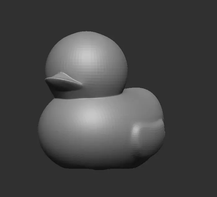 Yellow duck animal cute nature Free 3D model