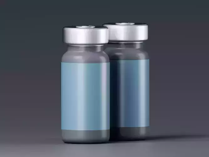 Vaccine Bottle 3D Model