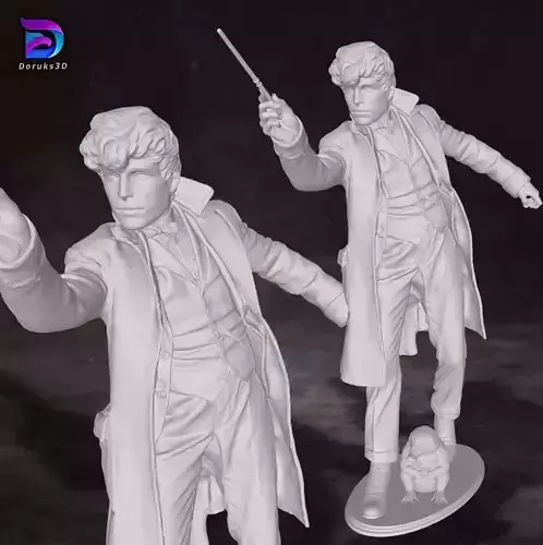 Newt Scamander Eddie Fantastic Beasts Harry Potter  3D model 3D print model