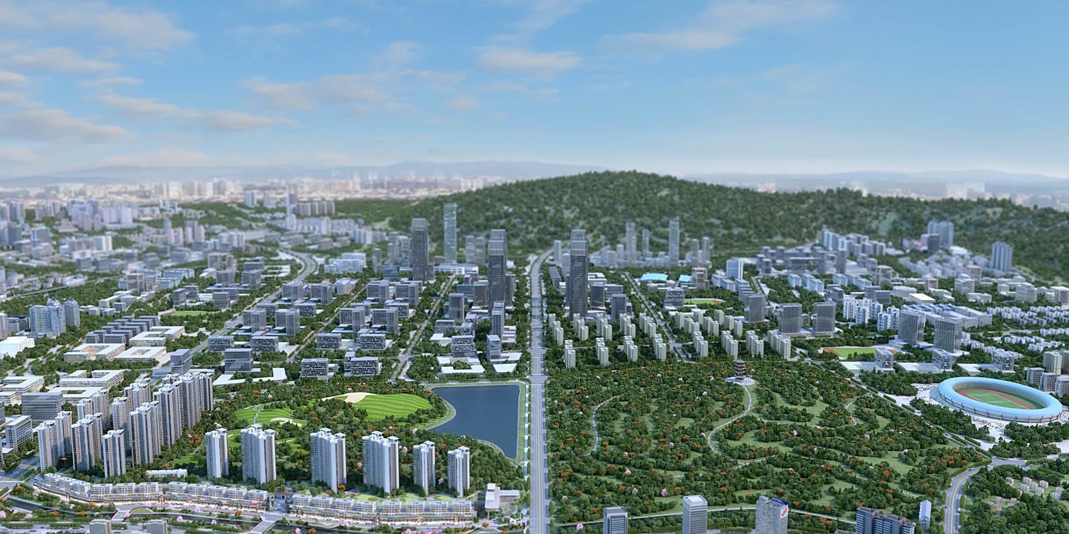 3D model Urban Architecture Block Landscape Animation 3D model 3D model_6