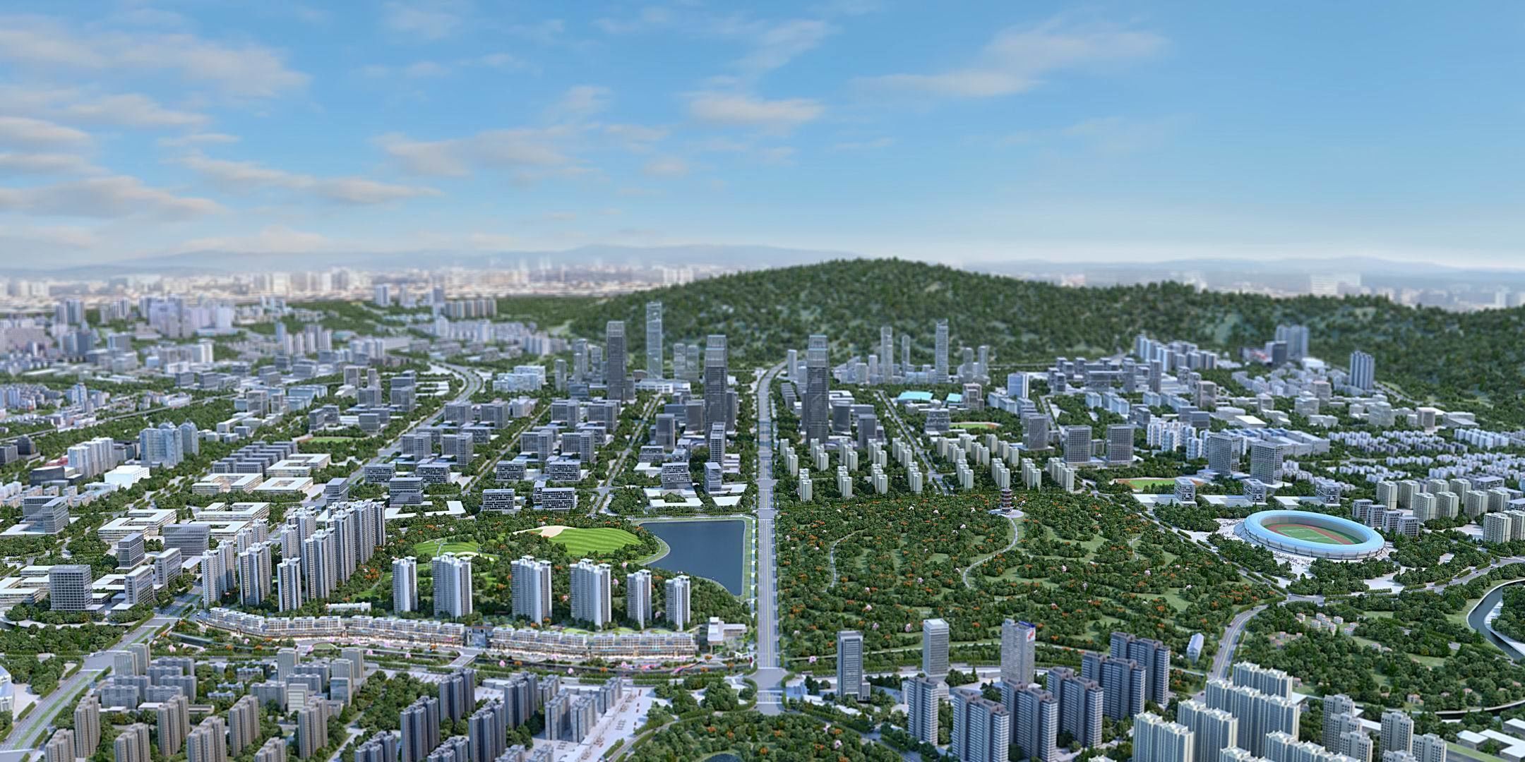 3D model Urban Architecture Block Landscape Animation 3D model 3D model_8