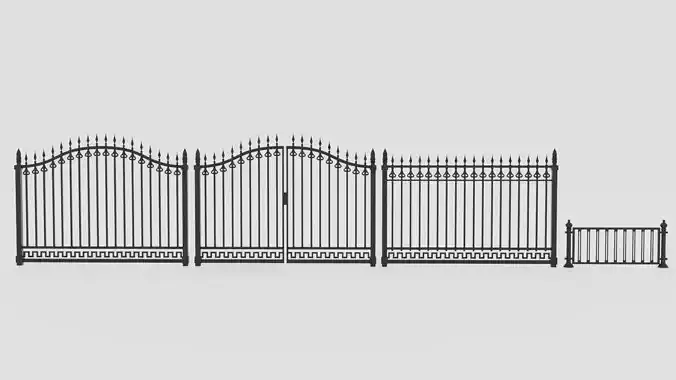 Classic Iron Fence Set