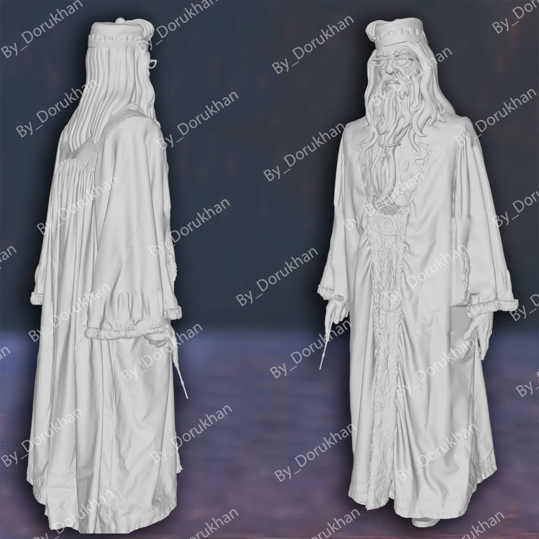Albus Dumbledore Harry Potter Hogwarts Figures 3D print model 3D print model_3