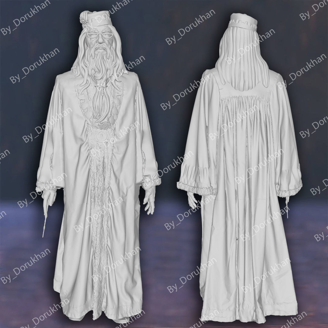 Albus Dumbledore Harry Potter Hogwarts Figures 3D print model 3D print model_4