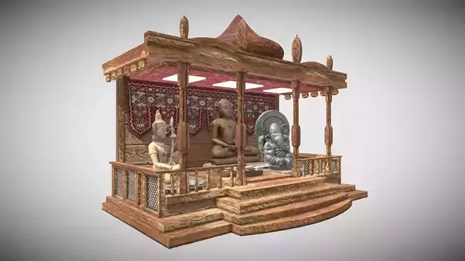 HOUSE TEMPLE 3D MODEL