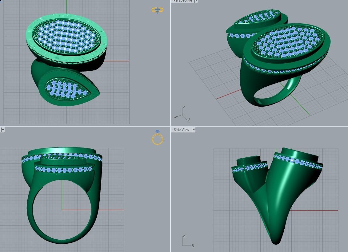 jewelry ring 3D print model_5