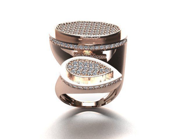 jewelry ring 3D print model_4