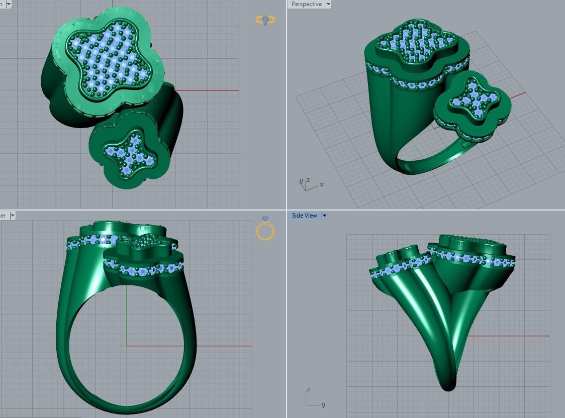jewelry ring 3D print model_4