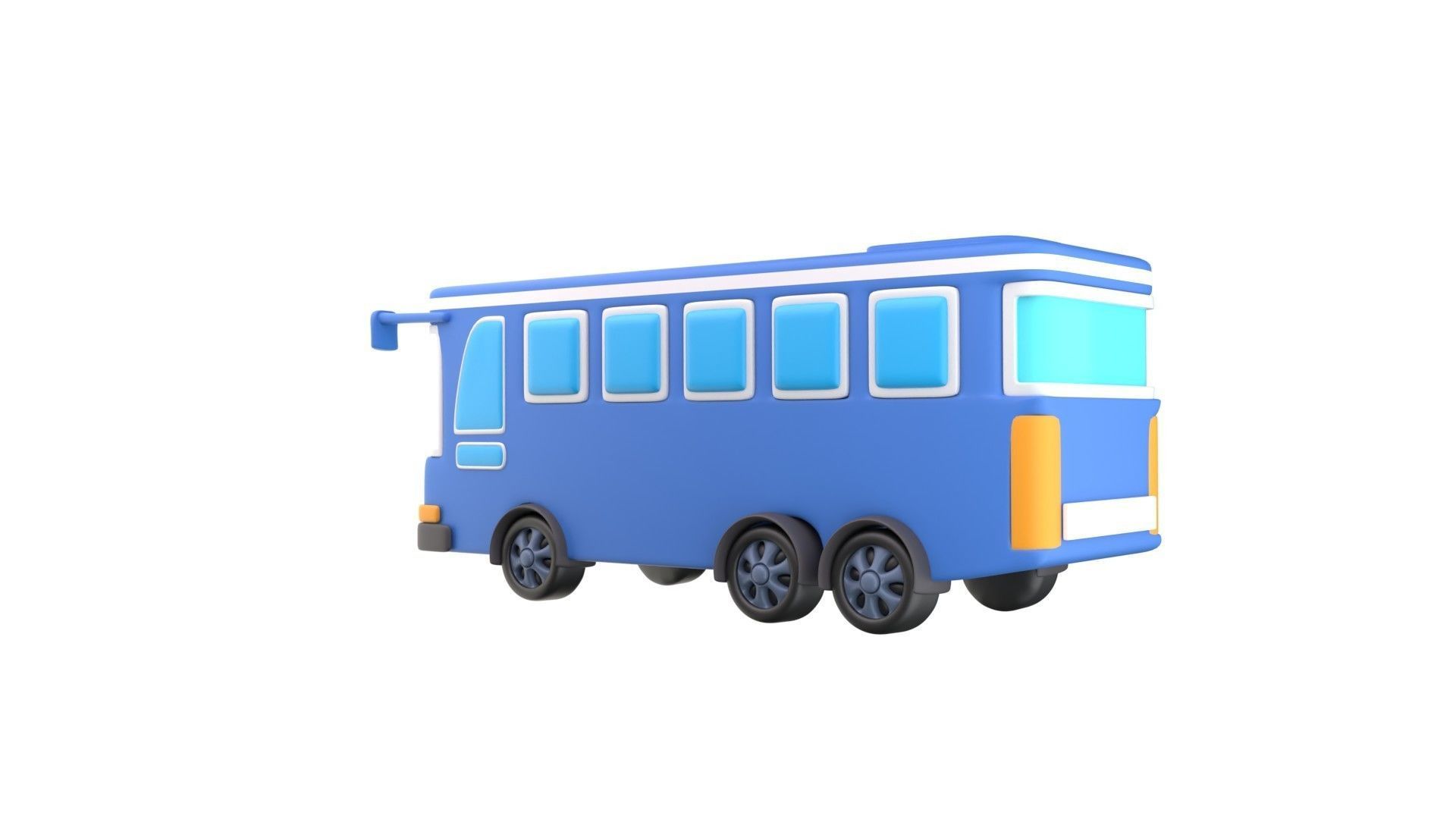 Bus  3d Illustration 3D model_6
