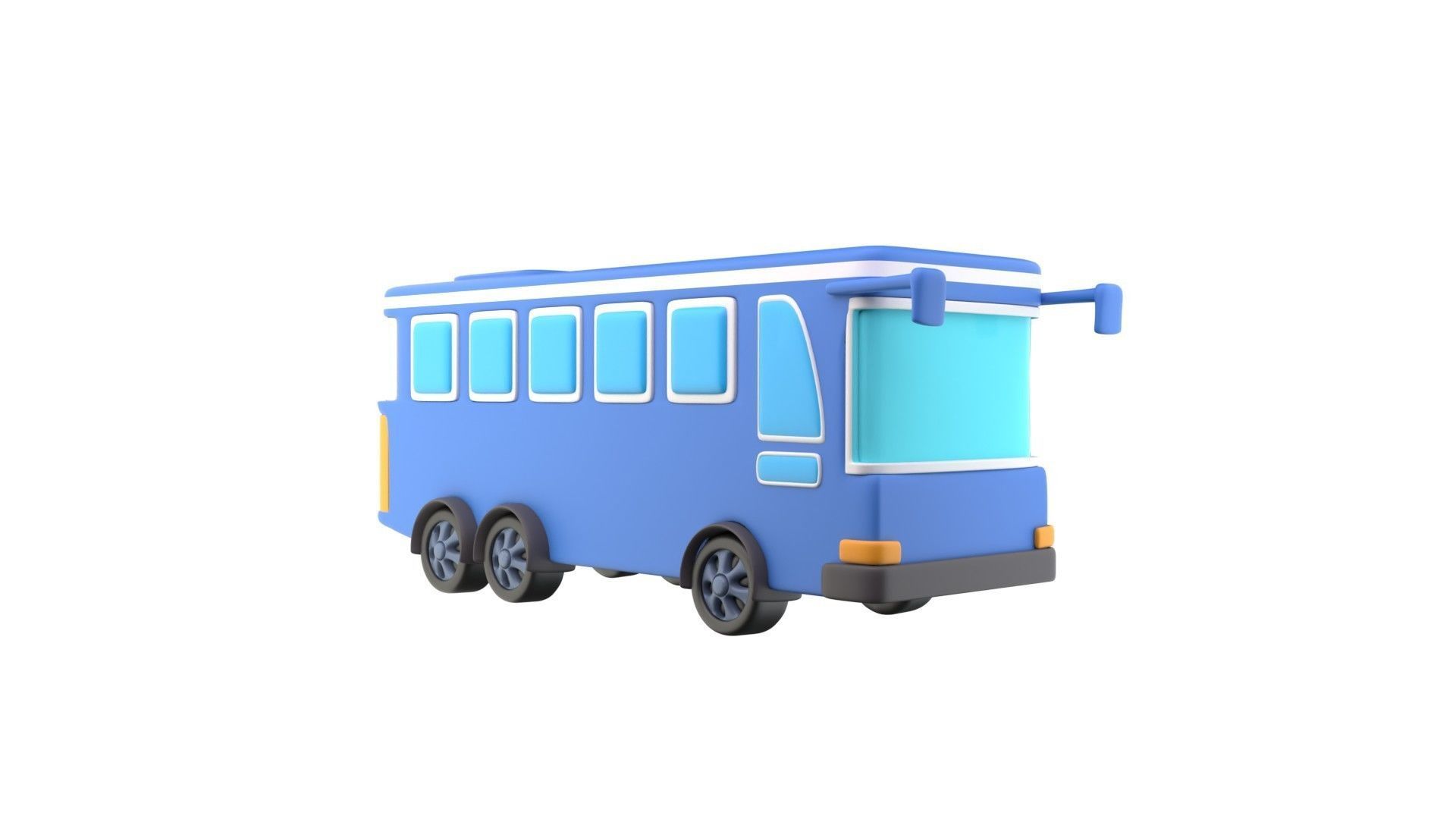 Bus  3d Illustration 3D model_18
