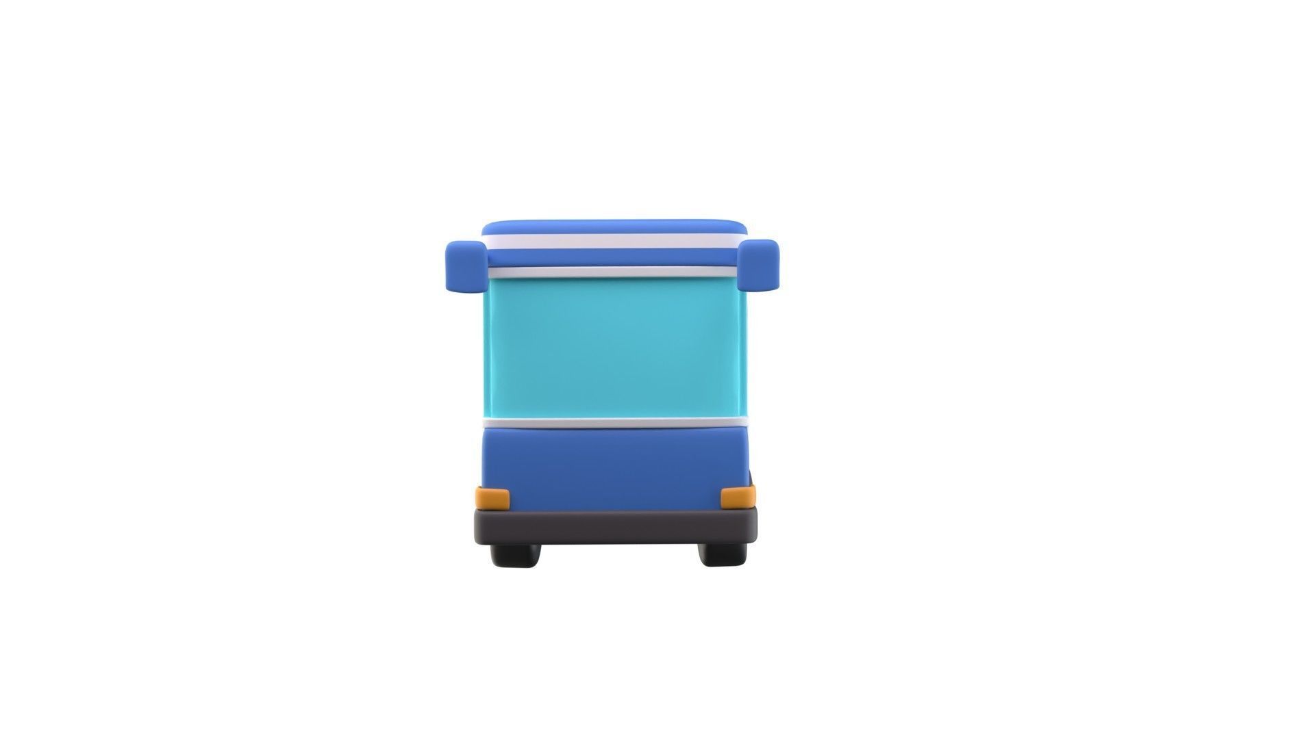Bus  3d Illustration 3D model_1