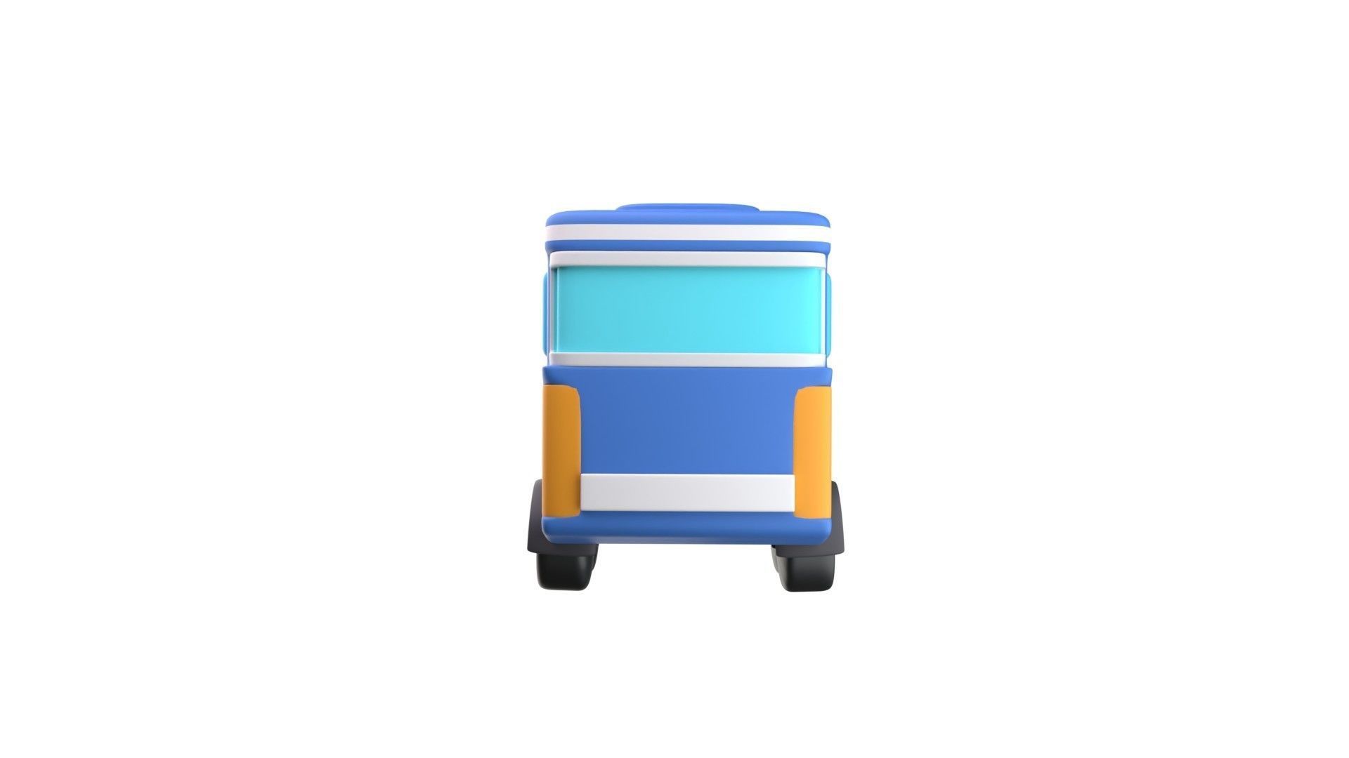 Bus  3d Illustration 3D model_9