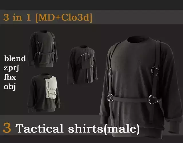 3 Tactical shirts for men