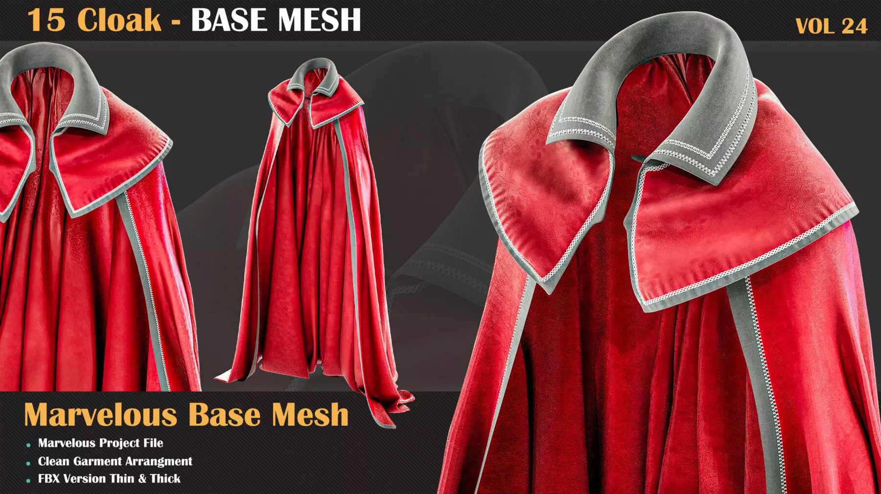 15 Cloak BASE MESH - VOL 24   3D model_0