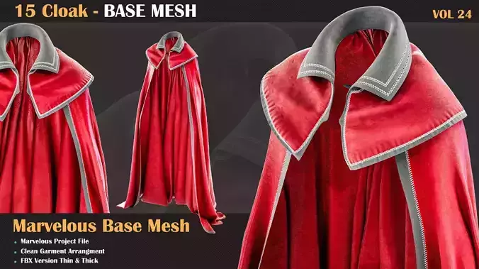 15 Cloak BASE MESH - VOL 24  