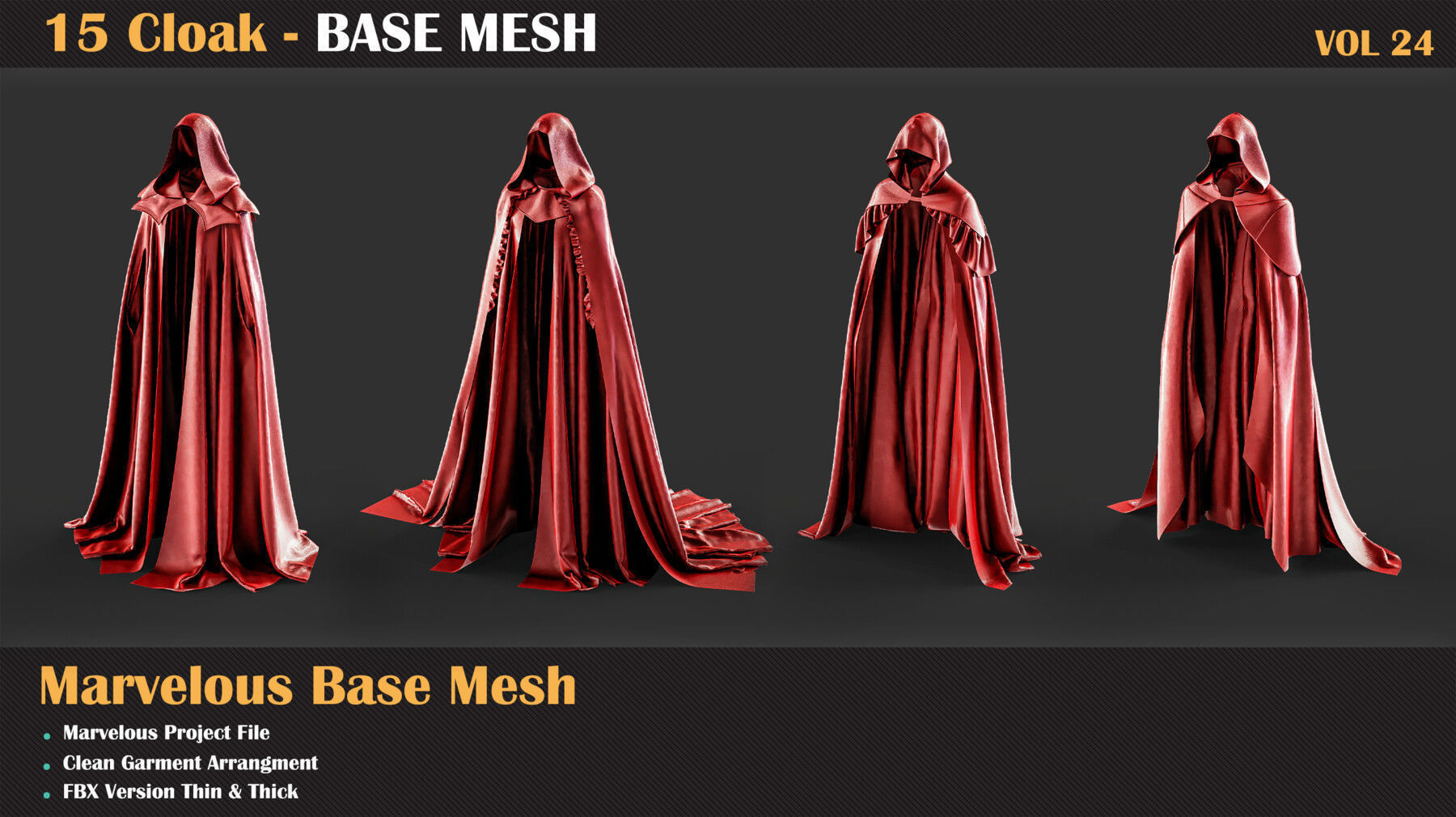 15 Cloak BASE MESH - VOL 24   3D model_3